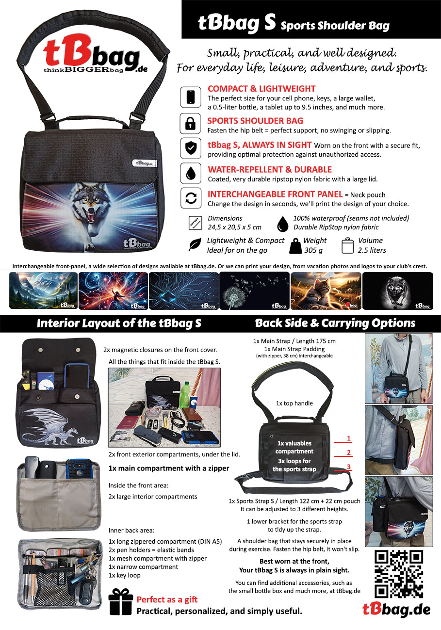 tBbag S Info eng tBbag S ENGLISCH