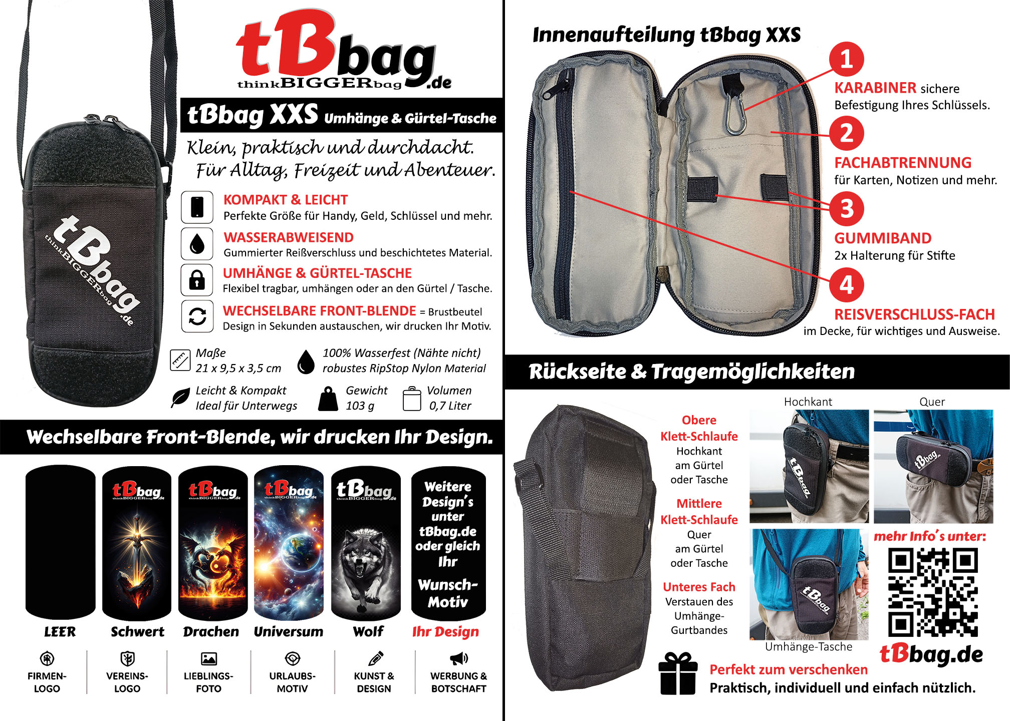 tBbag XXS Beschreibung tBbag XXS Beschreibung